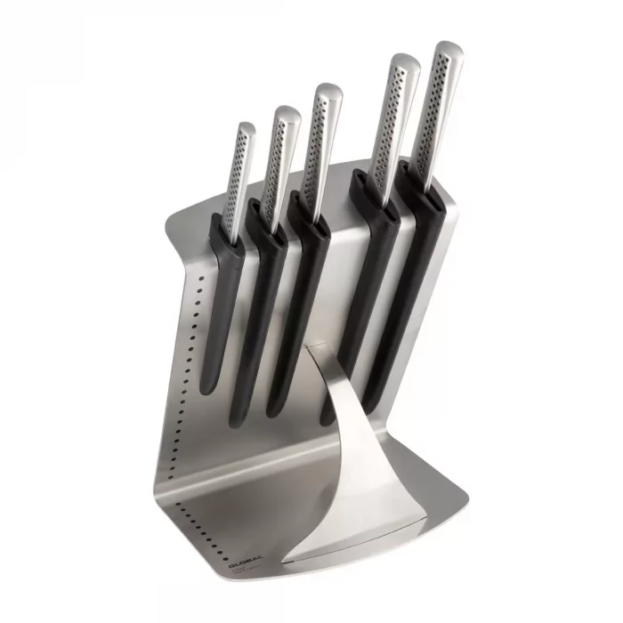 Global Knives Ukon Range 6 Piece Knife Block Set - Image 1
