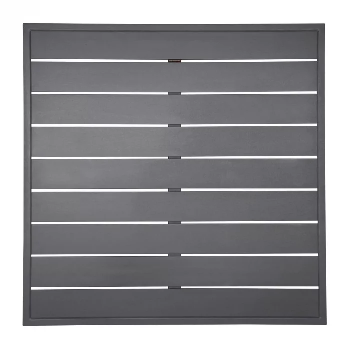Bolero Aluminium Square Table Top Dark Grey 700mm - Image 1