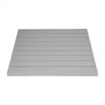 Bolero Aluminium Square Table Top Light Grey 700mm - Image 3