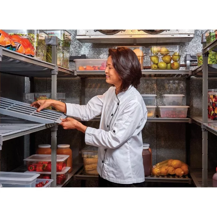 Cambro Camshelving Basics Plus 4 Tier Shelving Starter Unit 1630 x 915 x 610mm - Image 7