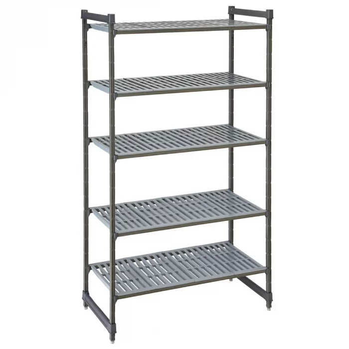 Cambro Camshelving Basics Plus 5 Tier Shelving Starter Unit 2140 x 915 x 460mm - Image 1