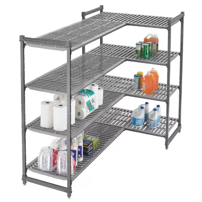 Cambro Camshelving Basics Plus Add-On Unit 4 Tier With Vented Shelves 1630H x 1175W x 540D mm - Image 2