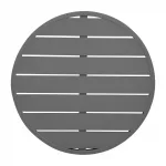 Bolero Aluminium Round Table Top Dark Grey 580mm