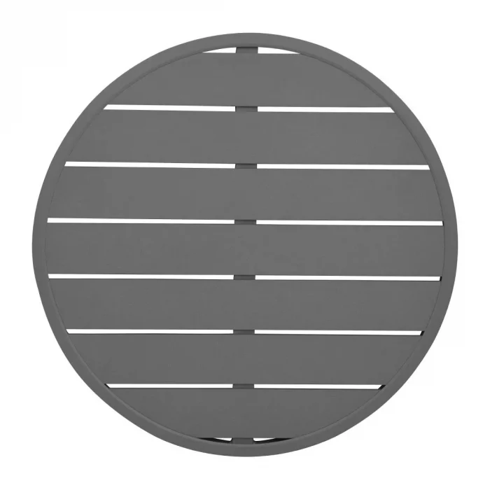 Bolero Aluminium Round Table Top Dark Grey 580mm - Image 1