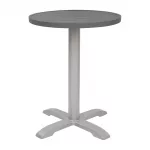 Bolero Aluminium Round Table Top Dark Grey 580mm - Image 5
