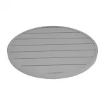 Bolero Aluminium Round Table Top Light Grey 580mm - Image 3