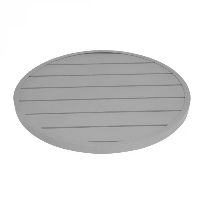 Bolero Aluminium Round Table Top Light Grey 580mm - Image 3