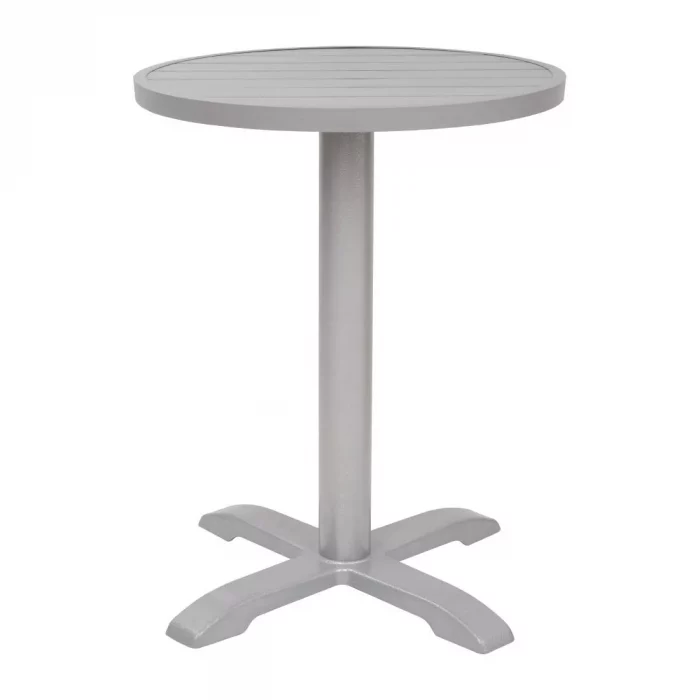 Bolero Aluminium Round Table Top Light Grey 580mm - Image 5