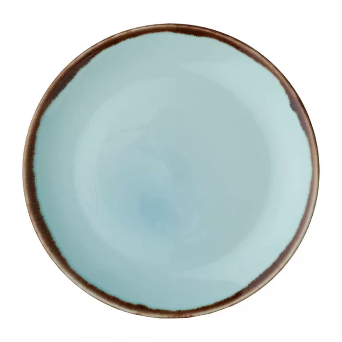 Dudson Harvest Coupe Plates Turquoise 260mm (Pack of 12) - Image 1