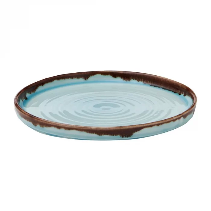 Dudson Harvest Walled Plates Turquoise 210mm (Pack of 6) - Image 2