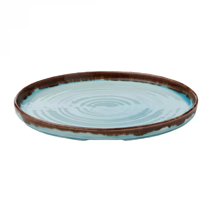 Dudson Harvest Walled Plates Turquoise 260mm (Pack of 6) - Image 2