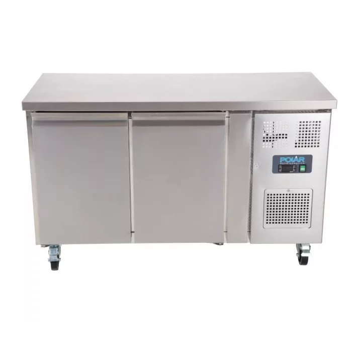 Polar U-Series Slimline Double Door Counter Fridge 228Ltr - Image 3