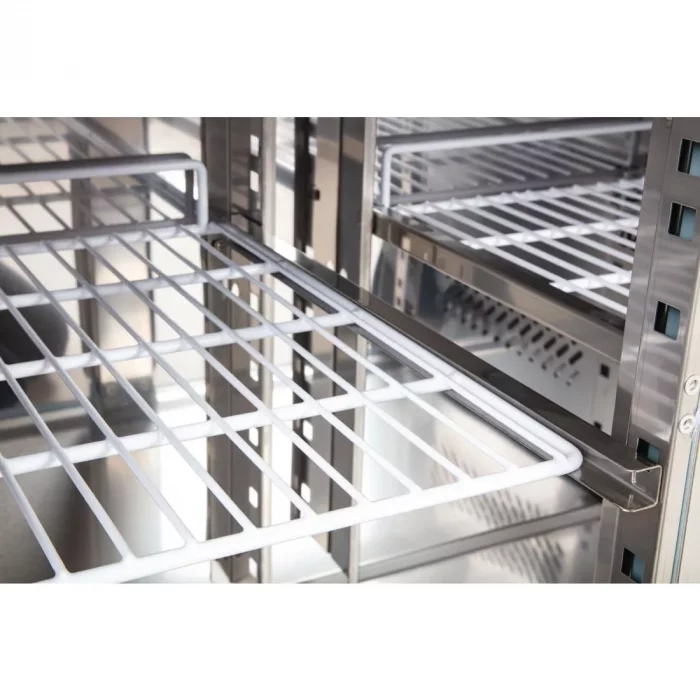 Polar U-Series Slimline Double Door Counter Fridge 228Ltr - Image 5
