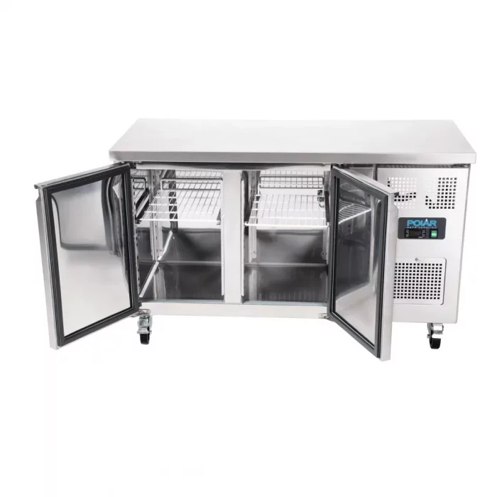 Polar U-Series Slimline Double Door Counter Fridge 228Ltr - Image 10