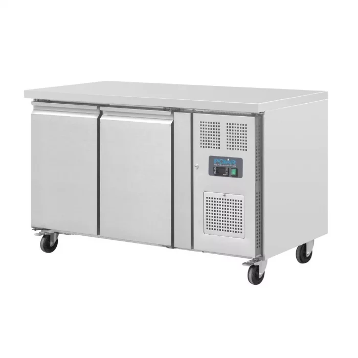 Polar U-Series Slimline Double Door Counter Fridge 228Ltr - Image 16