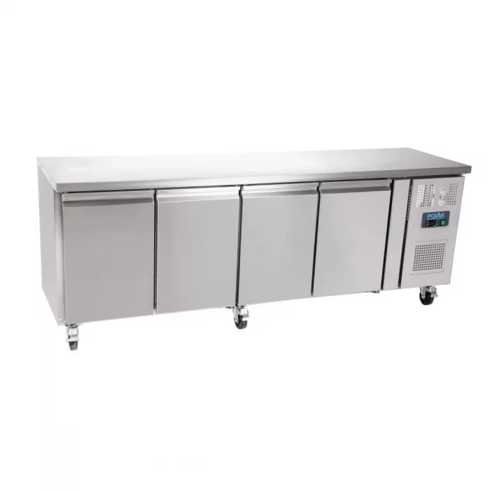 Polar U-Series Slimline Four Door Counter Fridge 449Ltr - Image 6