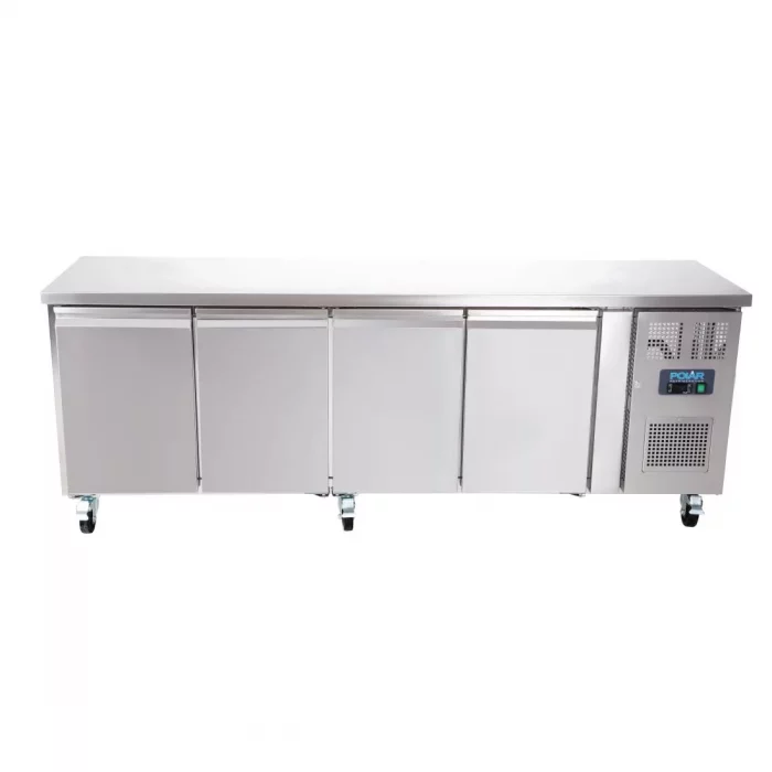 Polar U-Series Slimline Four Door Counter Fridge 449Ltr - Image 7