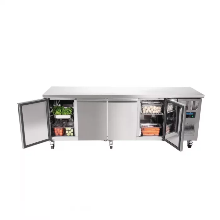 Polar U-Series Slimline Four Door Counter Fridge 449Ltr - Image 12