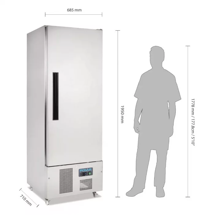 Polar G-Series Upright Slimline Fridge 440Ltr - Image 3