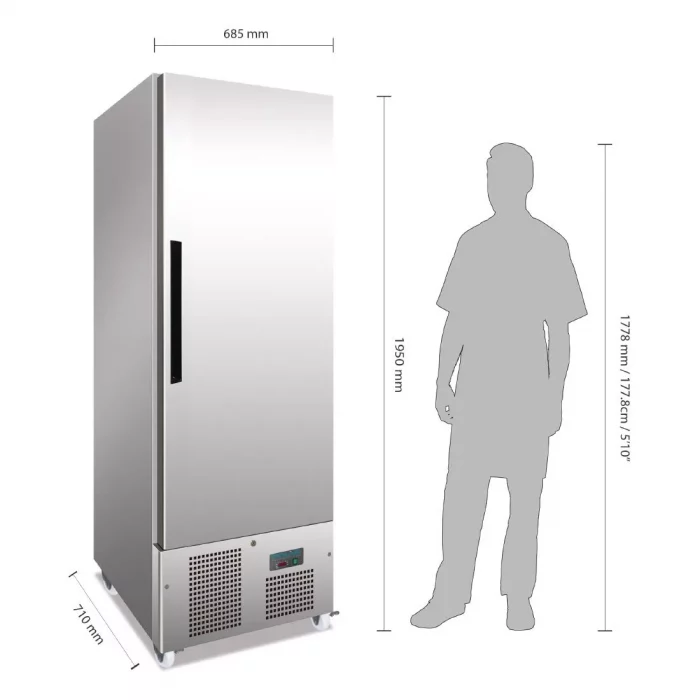 Polar G-Series Upright Slimline Freezer 440Ltr - Image 3