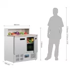 Polar G-Series Pizza Prep Counter Fridge 288Ltr - Image 9