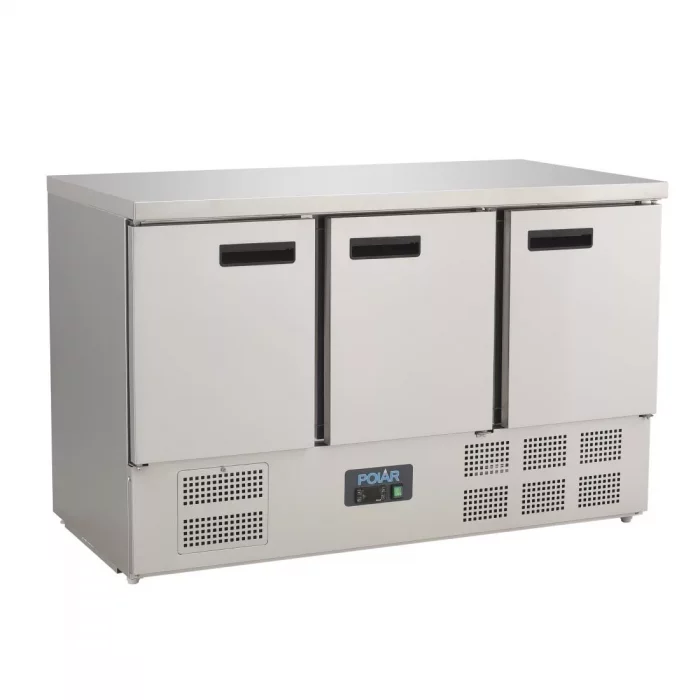 Polar G-Series Triple Door Counter Fridge 368Ltr - Image 1