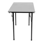 Bolero ABS Rectangular Folding Table Grey 4ft (Single) - Image 3