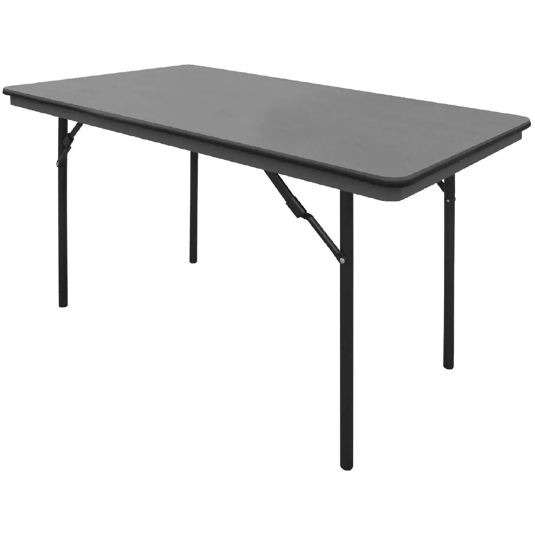 gc594_y_table.jpg Bolero ABS Rectangular Folding Table Grey 4ft (Single) - Image 1
