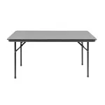 Bolero ABS Rectangular Folding Table Grey 5ft - Image 2