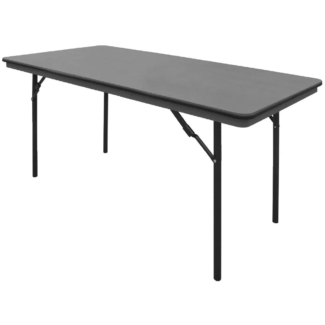 gc595_y_table.jpg Bolero ABS Rectangular Folding Table Grey 5ft - Image 1