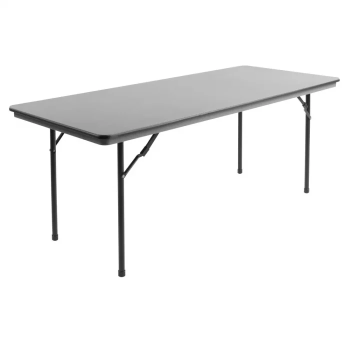 Bolero ABS Rectangular Folding Table Grey 6ft (Single) - Image 2