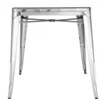 Bolero Bistro Galvanised Steel Square Table 668mm (Single) - Image 7