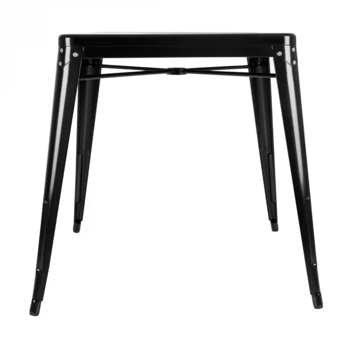 Bolero Bistro Steel Square Table Black 668mm (Single) - Image 7