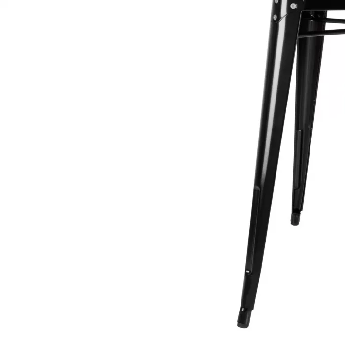 Bolero Bistro Steel Square Table Black 668mm (Single) - Image 9