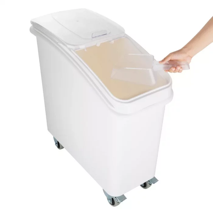 Vogue Polypropylene Ingredient Bin with Scoop 81Ltr - Image 3