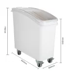 Vogue Polypropylene Ingredient Bin with Scoop 81Ltr - Image 5