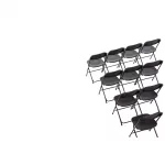 Bolero PP Folding Chairs Black (Pack of 10) - Image 6