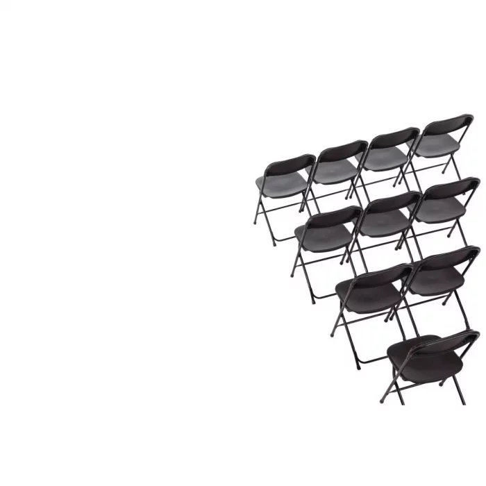 Bolero PP Folding Chairs Black (Pack of 10) - Image 6