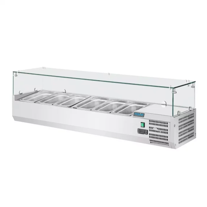Polar G-Series Countertop Prep Fridge 5x 1/3GN & 1x 1/2GN - Image 3