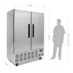 Polar G-Series Double Door Slimline Fridge 960Ltr - Image 3