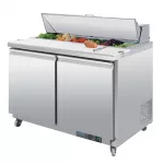 Polar U-Series Double Door Prep Counter Fridge 405Ltr - Image 3