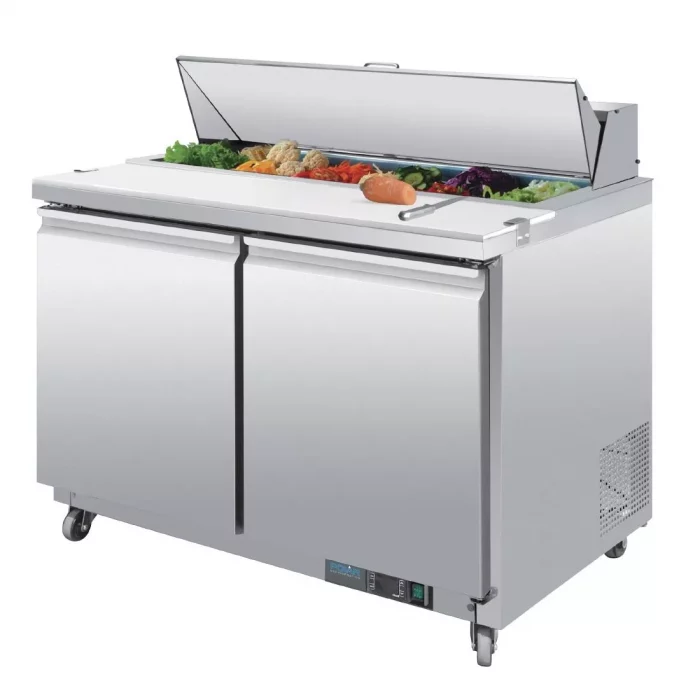 Polar U-Series Double Door Prep Counter Fridge 405Ltr - Image 3