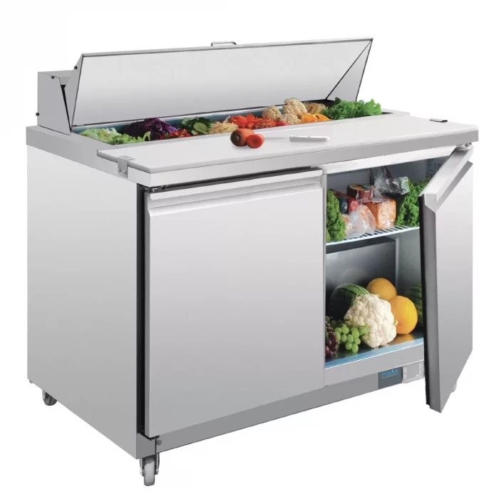 Polar U-Series Double Door Prep Counter Fridge 405Ltr - Image 4