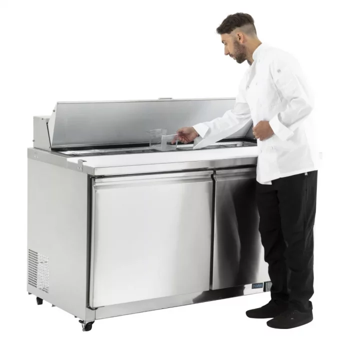 Polar U-Series Double Door Prep Counter Fridge 527Ltr - Image 15
