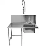 Classeq Pass-Through Dishwasher Table with Spray Mixer T11SENL