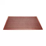 Jantex Rubber Grease Resistant Anti Fatigue Mat Red 1500 x 900mm - Image 2