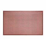Jantex Rubber Grease Resistant Anti Fatigue Mat Red 1500 x 900mm