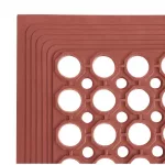Jantex Rubber Grease Resistant Anti Fatigue Mat Red 1500 x 900mm - Image 3