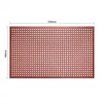 Jantex Rubber Grease Resistant Anti Fatigue Mat Red 1500 x 900mm - Image 5