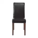 Bolero Faux Leather Dining Chair Black (Pack of 2) - Image 4